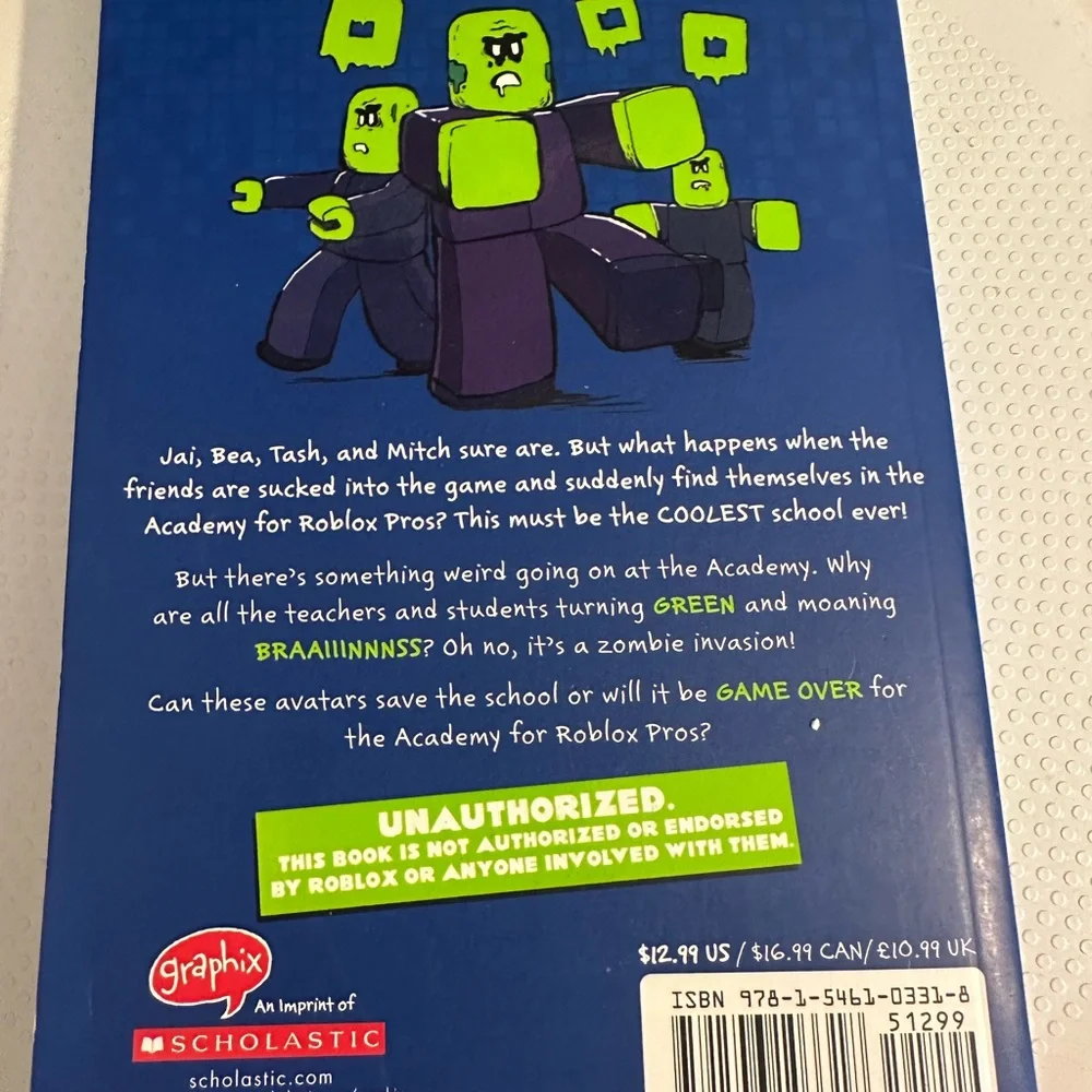 🆕Academy For Roblox Pros Attack of The Zombies Book